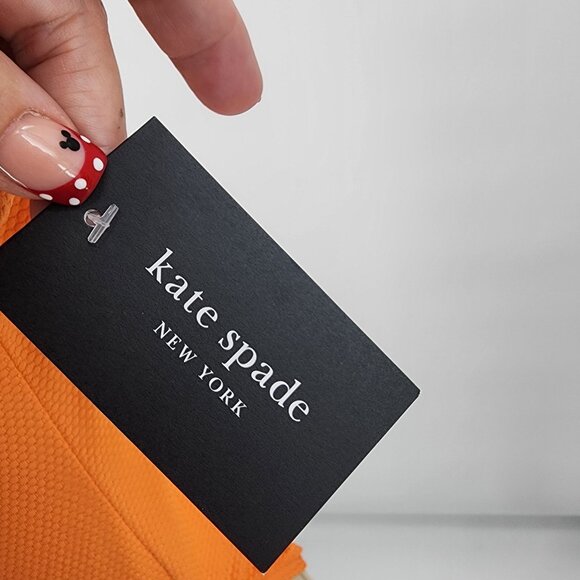 Kate Spade Womens Small Orange Scalloped One-Piece Swimsuit NEW $148 - Picture 7 of 9